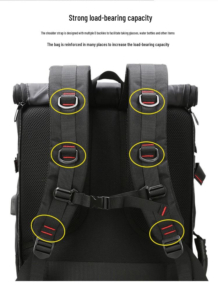 Men's Waterproof Large Capacity Outdoor Mountaineering and Travel Backpack - Multifunctional Double Shoulder Bag