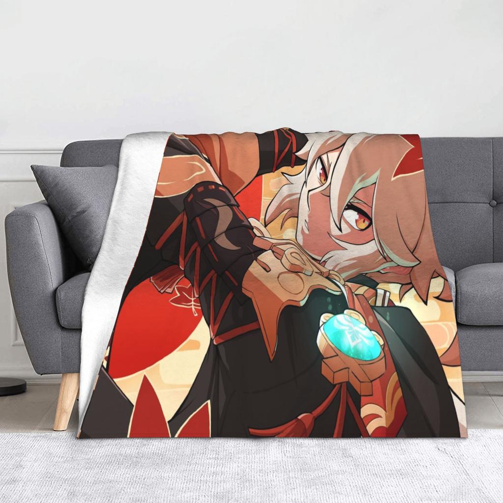 Gorou Genshin Impact Game Blanket Fleece All Season  Multi-function Soft Throw Blankets for Home Couch Plush Thin Quilt