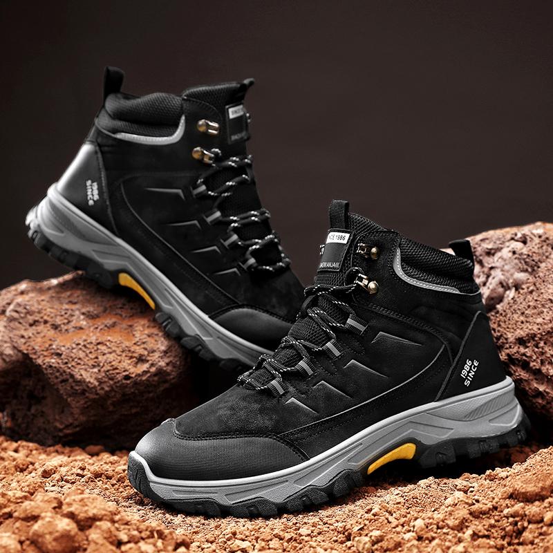 Men'S Hiking Boots Outdoor Breathable Anti Slip Wear-Resistant Leisure Hiking Shoes High-Quality New Designer Sports Sneakers