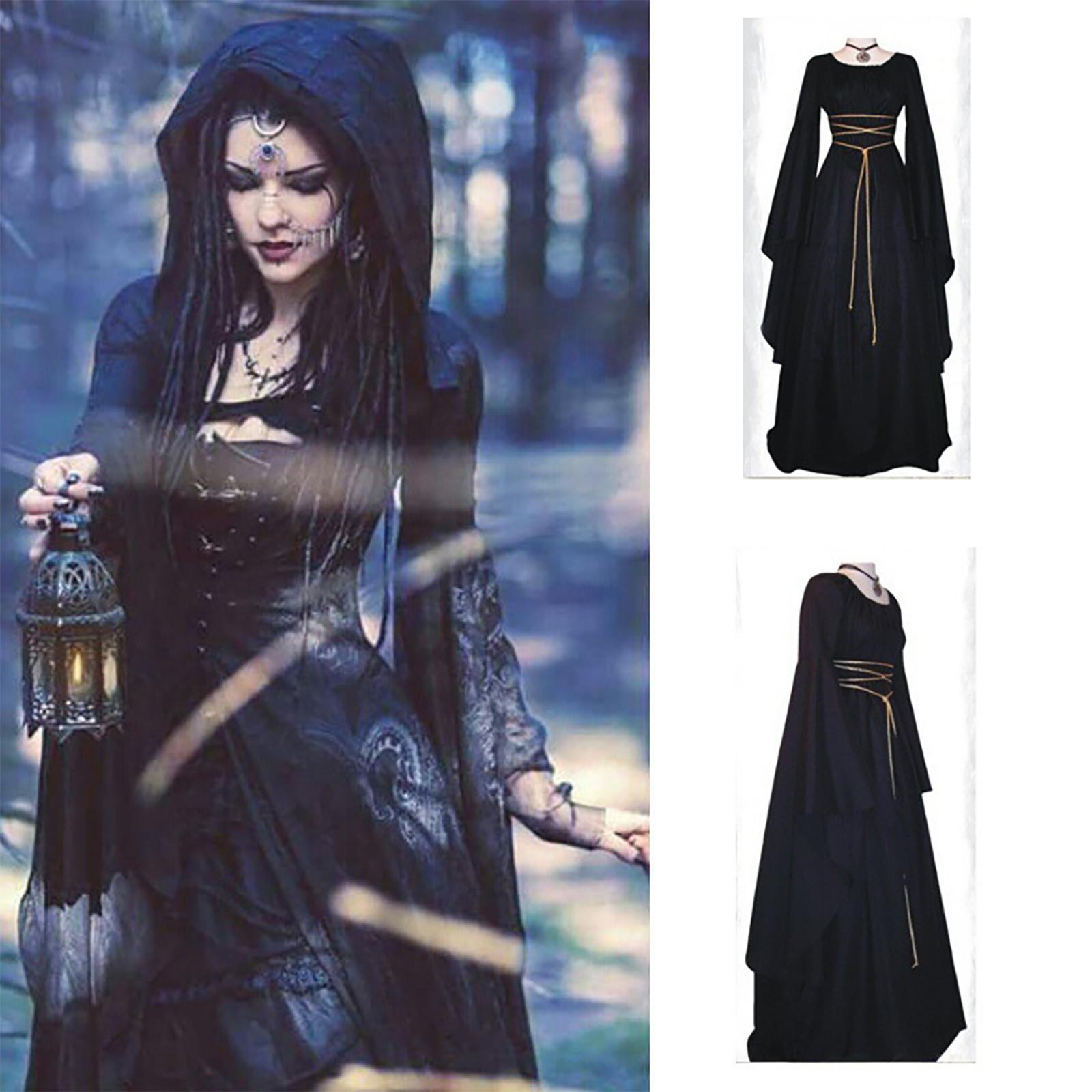 

Women Fashion Vintage Long Sleeve Casual Comfortable Bandage Party Dress L чёрный