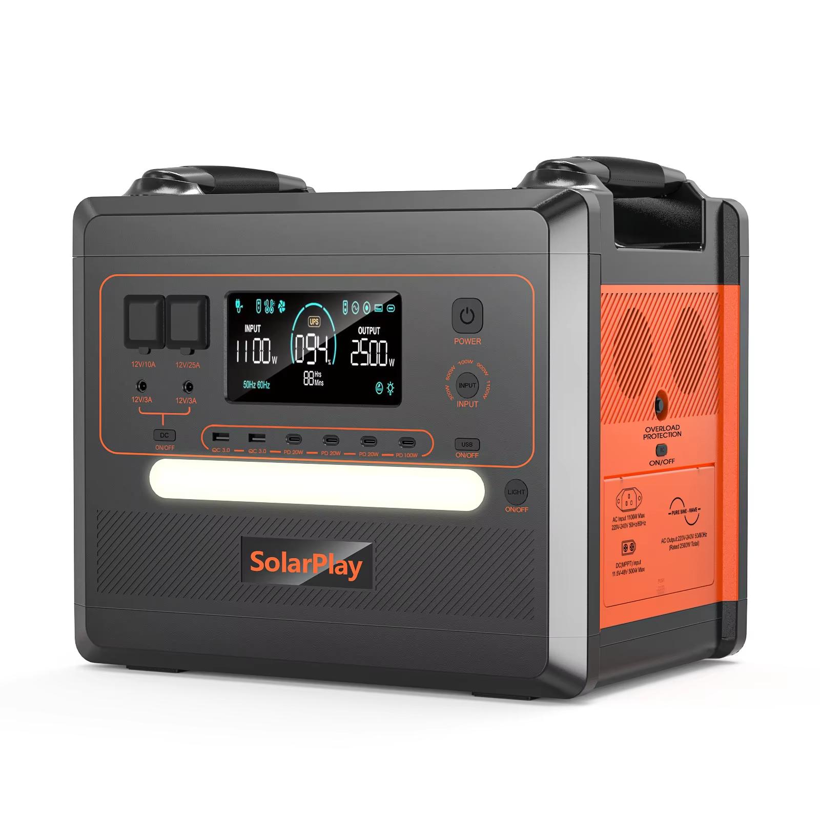 Portable Power Station SolarPlay Q2402M 2500W