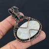 Moonstone Gemstone Pure Copper Wire Wrapped Handmade Pendant Jewelry For New Year Gift