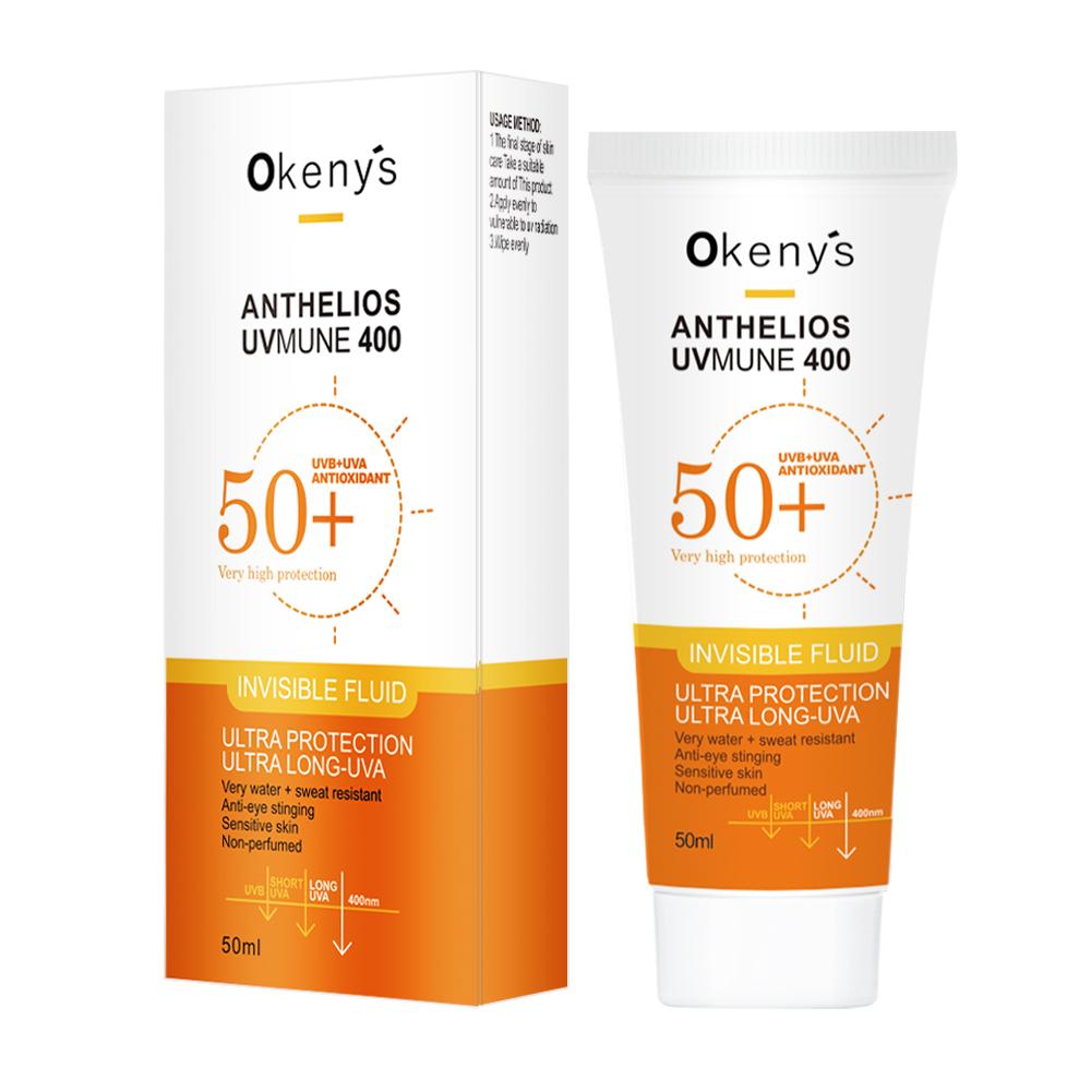 Sunscreen SPF50+ 50ml Face Body Ultra Anti-Imperfection Anti-Shine Invisible Fluid Sunscreen less
