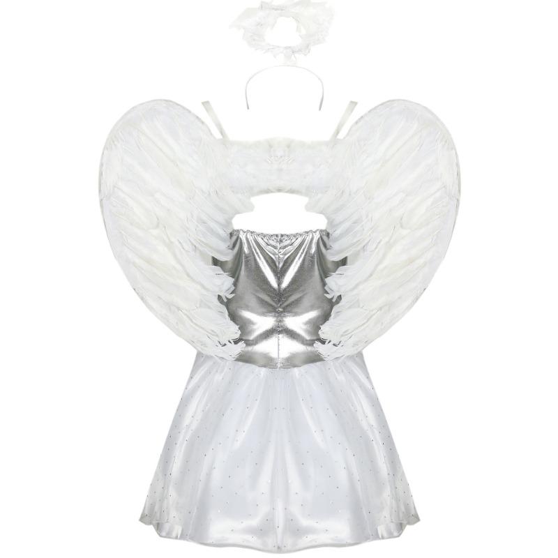 

Костюм на Хэллоуин размера M-XL, костюм злого ангела косплей взрослая форма, костюм ангела-эльфа для женщин XL