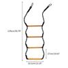 Boat Rope Ladder Extension Marine Rope Ladder, 4 Step Assist Boat Ladder Swim Ladder Boarding Ladder for Inflatable Boat