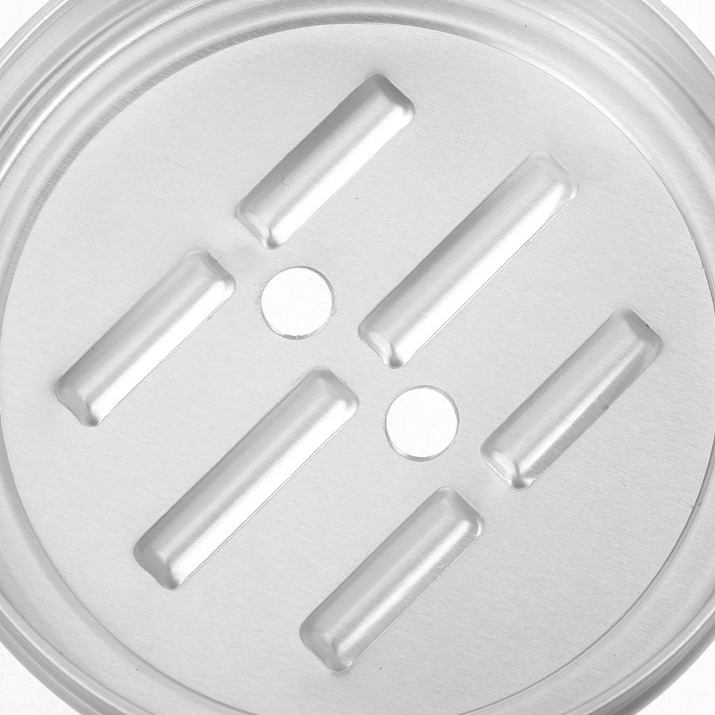 2Pcs Round Aluminum Soap Box Travel Soap Container Leakproof Soap Holder Bathroom Soap Storage Household Soap Dishes Lid