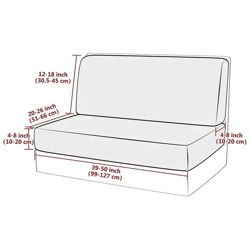 2 Stück/Set Dehnbare Wohnmobil-Dinette-Kissenbezüge Weicher Samt-Sofabezug Sofasitzbezüge Banklehnenbezug Wohnmobil-Wohnwagen Auto Dekoration