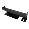 Hair Curling Iron Wall Mount Holder Space Aluminum Hair Tool Organizer Attachments Storage Rack for Bathroom Black