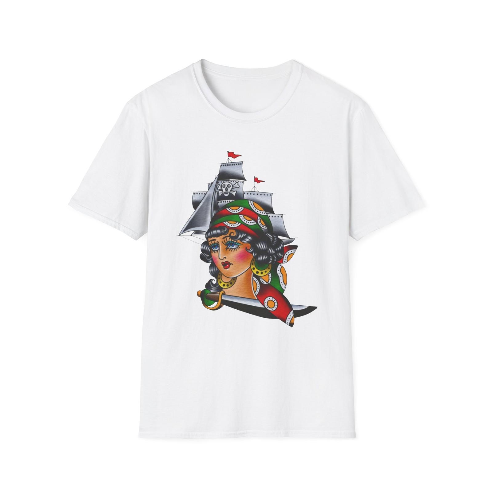 Traditional Tattoo Old School Sailor Vintage Style Pin Up Ship T-Shirt S разноцветный