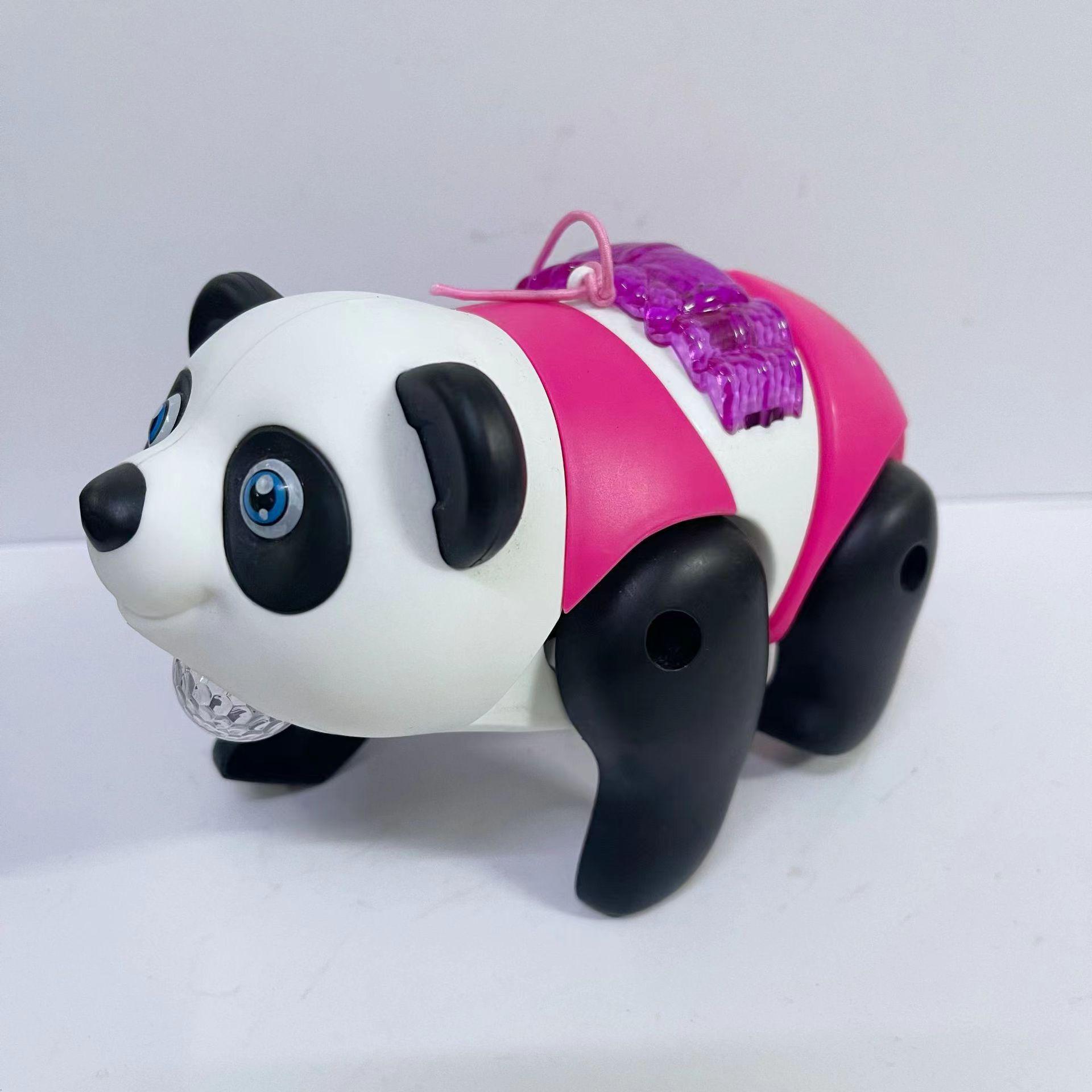 Electric Panda Walker with Lights & Music – Children s Toy Leash for Walking & Crawling Fun
