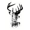 European sizes Women's Casual Short Sleeve T-Shirt with Forest Stag Graphic Print - Soft Stretch Round Neck Tee