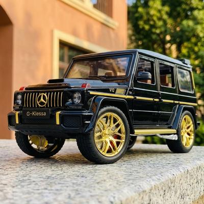 1:24 Mercedes Benz G63 AMG Geländewagen Legierung Metall Druckguss Modellauto Schreibtisch Display Sammlerstücke Schmuckstück Feiertagsgeschenk
