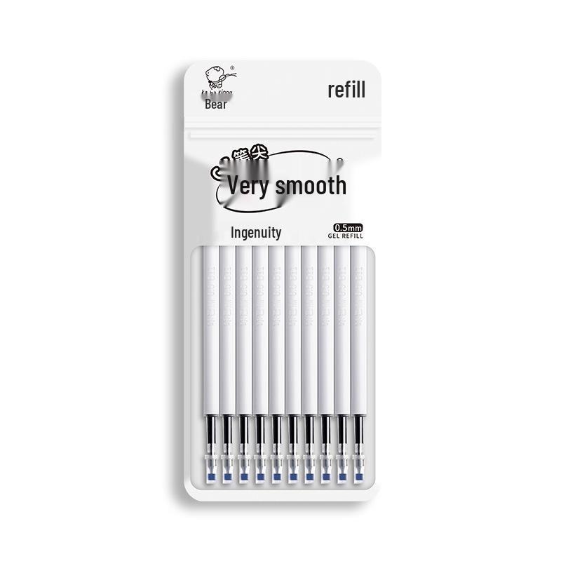 Neutral Erasable Black Ballpoint Pen Refill - Large Capacity for Smooth Writing