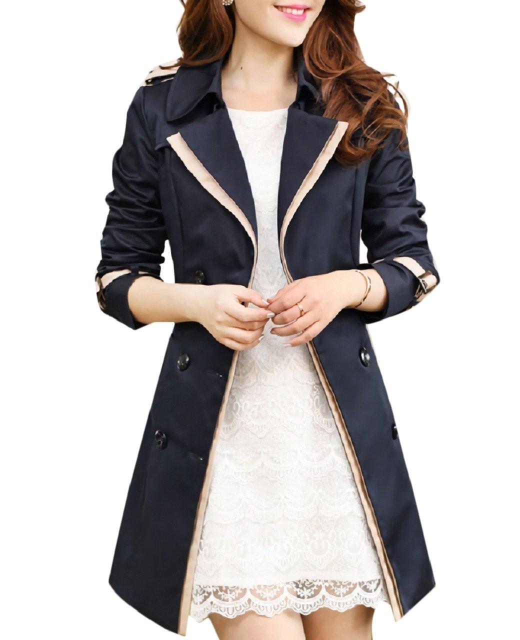 

Japanese Standard S Trench Long Black Black [JILUA] Coat, Women s, Semi-Long, Sleeve, Black, Women s Fashion, Autumn, Winter, Tunic, Raincoat, Women s