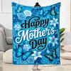 World's Best Mom Ever Flannel Blanket-Soft and Suitable for Sofas,Beds,Offices,Travel,All Seasons,Great Gift for Holidays and Birthdays.