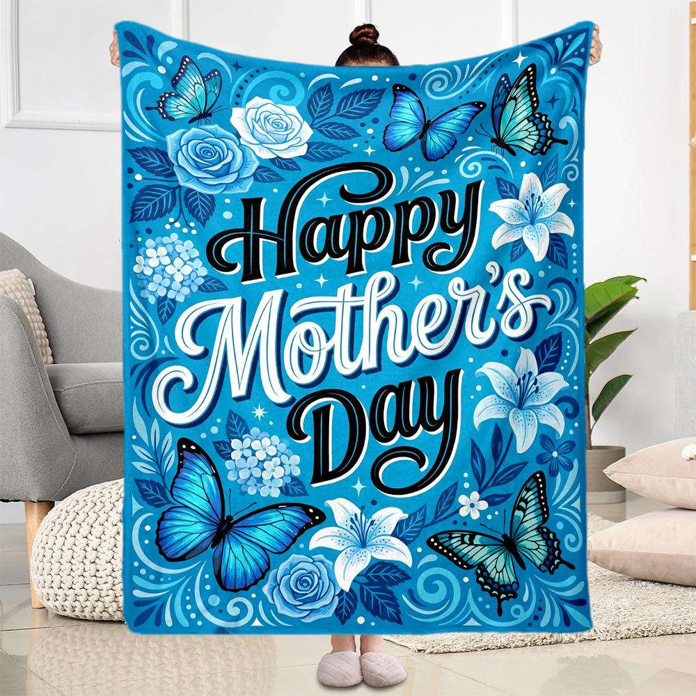 World's Best Mom Ever Flannel Blanket-Soft and Suitable for Sofas,Beds,Offices,Travel,All Seasons,Great Gift for Holidays and Birthdays.