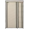Faltgarderobe Creme 110 x 45 x 175 cm Stoff