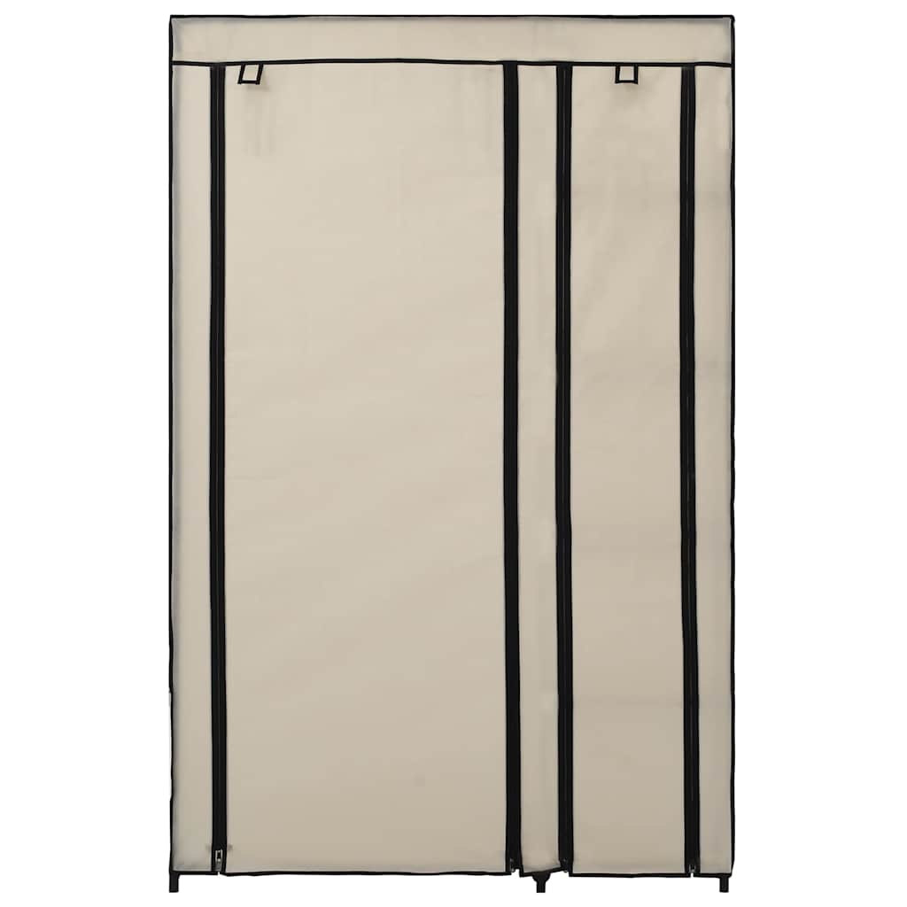 Faltgarderobe Creme 110 x 45 x 175 cm Stoff