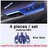 Carbon Fiber Look Car Window Glass Lift Switch Button Decor Cover Trim Sticker ABS Accessories For Toyota C-HR CHR 2016 -