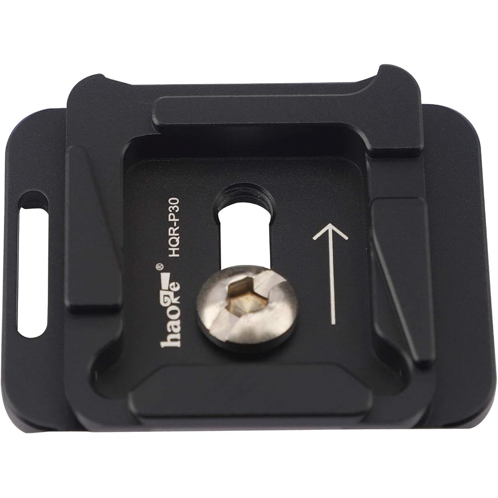 Haoge P30 Double Type Quick Release Plate, Arca-Swiss/Kirk, Compatible with Manfrotto RC2 Standard Ball Heads (ARCA-Swiss/Kirk) Compatible with Manfro