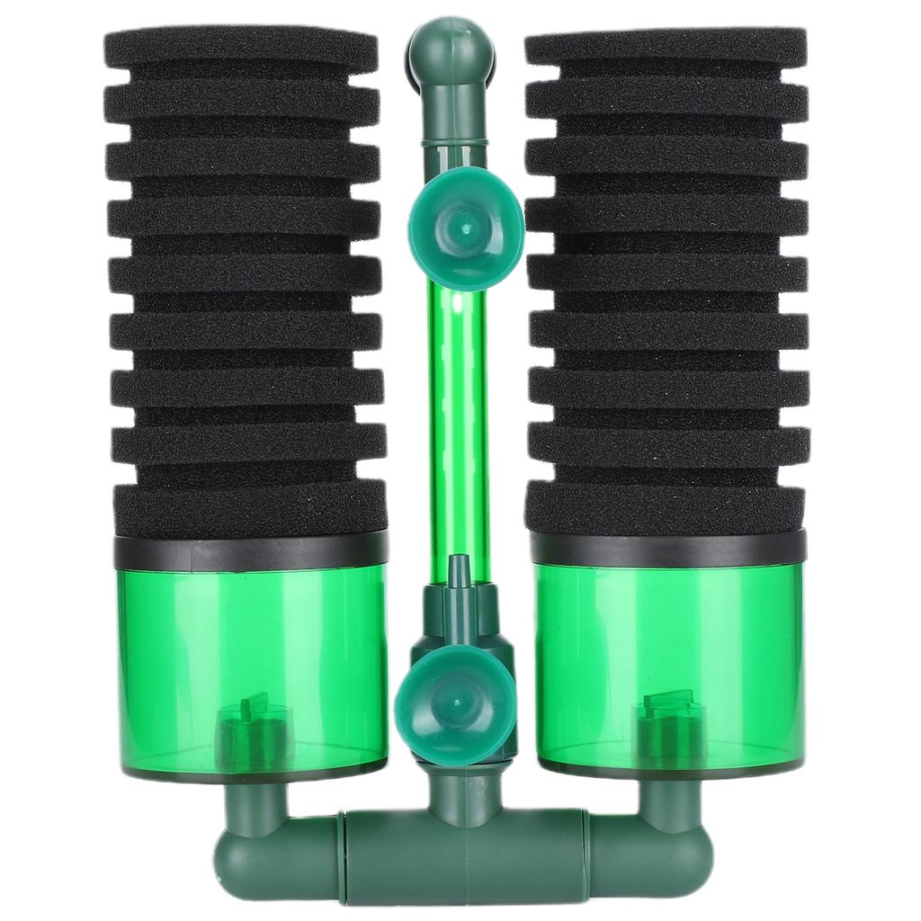 Akvarium Biokjemisk Dobbel Svamp Rensefilter Akvarium Nedsenkbar Skumfilter(QS200A L med