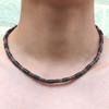 Vintage Herren Halskette 4mm/6mm/8mm Natürliches Holz Halsband Männliches Hals Zubehör Freund Geschenk Colar De Pedra Armbänder Schmuck