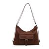 2025 New Spring Large Capacity Solid Color Casual Simple Multifunctional Crossbody One Shoulder Double Shoulder Tote Bag Women