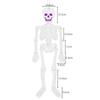 Felt Decoration Halloween Skeleton Figures Flashing Skull Ghost Pendants Halloween Decoration Spider Witch Bat Pendants