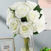 Artificial Flowers Silk Roses Valentine's Day Home Vase Decor Bonsai Room Yard Wedding Bridal Bouquet Holiday Party Diy Gift Box