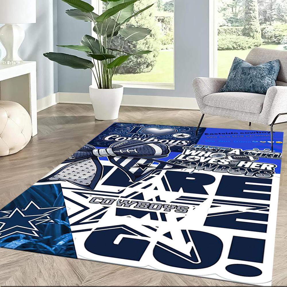 Dallas Area Rug Suitable for Outdoor Dormitory Foyer Dining Room Antislip Carpet Office Home Decor Gift for Festivals