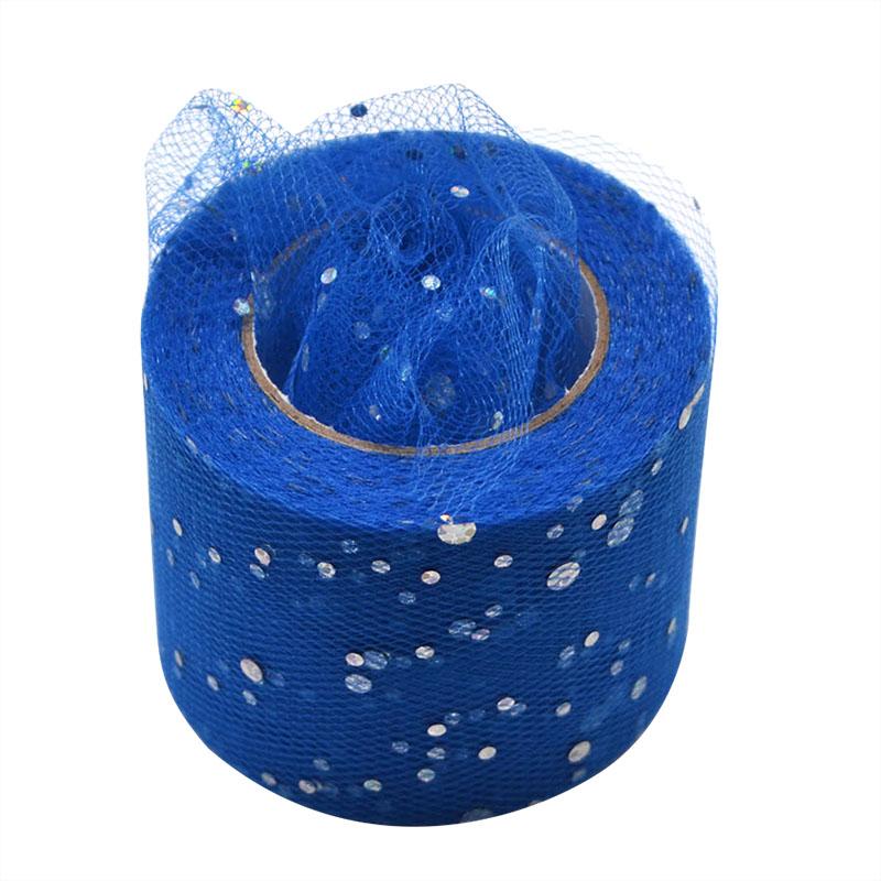 25Yards Baby Shower Glitter Sequin Tulle Roll Fabric Spool Tutu Party Birthday Gift Wedding Decoration Favors Event Supplies