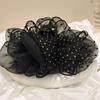 Dots Bow Shark Clip Large Mesh Ponytail Clip Fashion Bow Hair Claw  Wedding