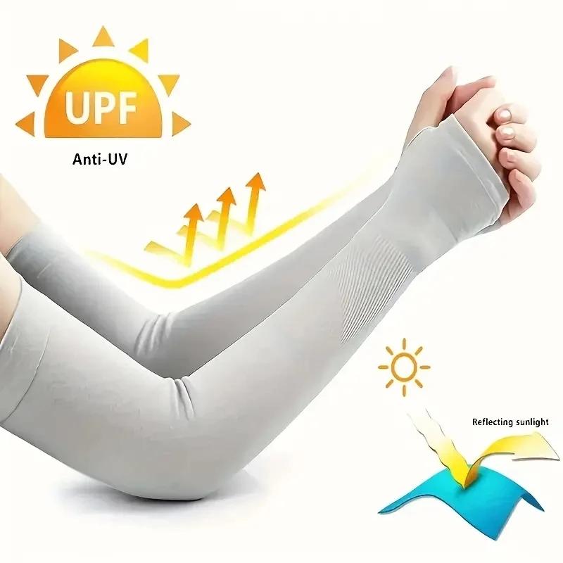 2-6 Pairs Arm Sleeves Summer Sun UV Protection Hand Cover support Running Fishing Cycling Ski Arm Cover Warmers For Men Women