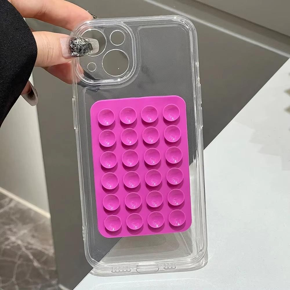 3D Suction Cup Airbag Clear Phone Case for Xiaomi Redmi Note 14 Pro Plus 5G 13 12S 12 11 10 Redmi 14C 13C 12C4G Shockproof Cover