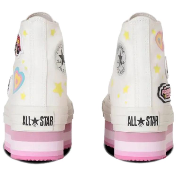 The Powerpuff Girls x Converse Chuck Taylor All Star Chunkyline High GS White Pink Kids Sneakers 31312820