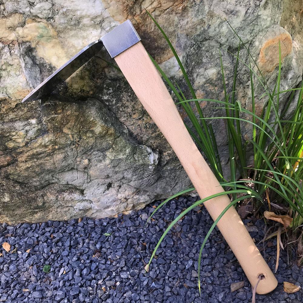 Edelstahl Hacke Silber Geschmiedete Hacke Langlebige Gartenhacke