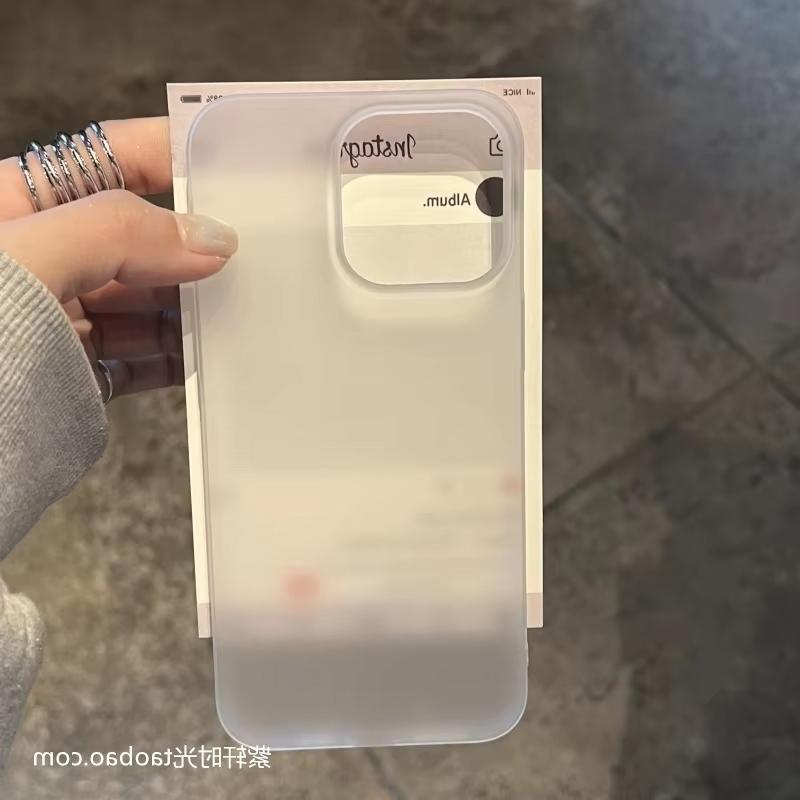Tranaparent Simple Phone Case For For Iphone 16 1 14 13 12 11 Pro MAX 16E 12 13 MINI XR XS MAX 7 8 Plus Y2K Matte Soft Cover