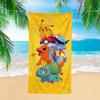 1Pc Pokémon Starters Beach Towel, Pikachu Print, Quick-Dry Super Absorbent Microfiber Bath Towel, Ideal For Beach Pool Summer