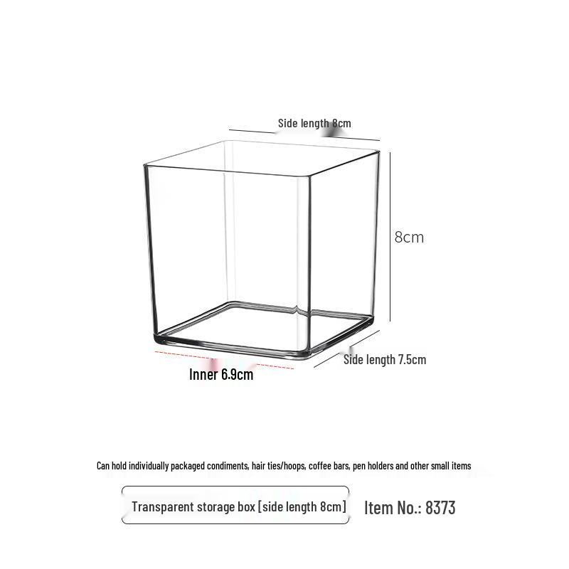 Acrylic Desktop Pen Holder: Large-Capacity Transparent Storage Box for Office or College Students