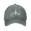 Vintage Music Note Baseball Cap  New Vintage Washed Cotton Baseball Cap Parent Kids Sun Hats