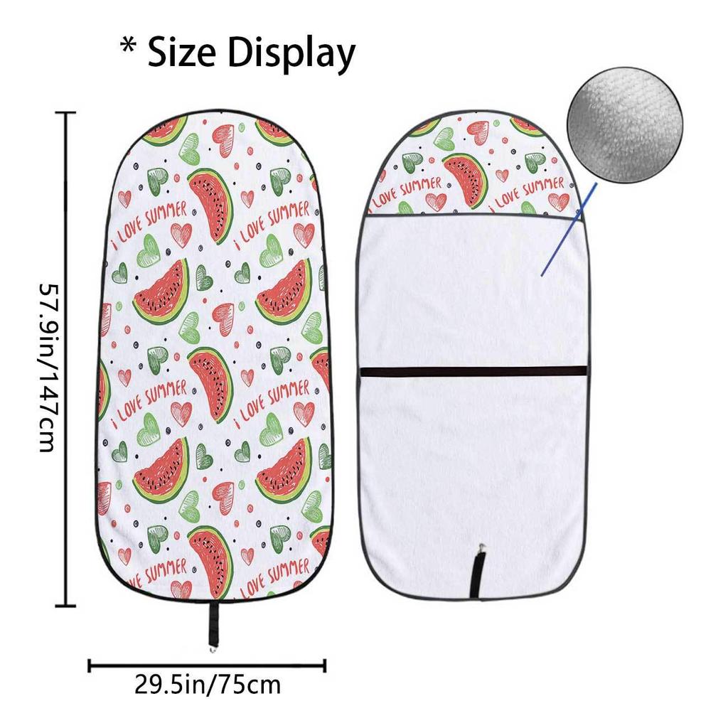 Universal Car Seat Towel Cover - Front Seat Protector for Gym & Workout, All-Season, Fits Most Vehicles