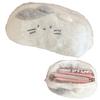Merrytime Animal Pencil Case, Stylish, Cute, Plush, Makeup Pouch, Perfect for Girls, Elementary, Middle, High, and College Students, White
