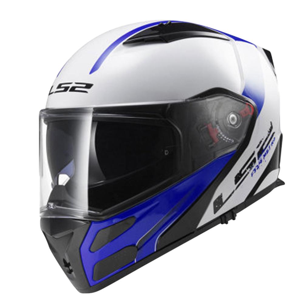 LS2 Helmet Outdoor Riding Flip-up Dual Lens Anti-Fog Motorcycle Helmet Ff324