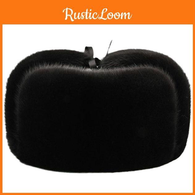 Thickened Ushanka Cotton Plush Warmth Hat Adjustable Ear Flaps Fashion Gift