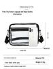 Transparent PVC Crossbody Travel Bag – Lightweight for Beach and Outings
