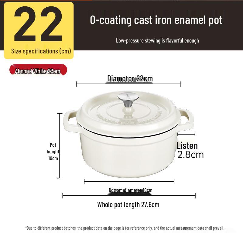 COOKER KING Universal Cast Iron Enamel Soup & Stew Pot