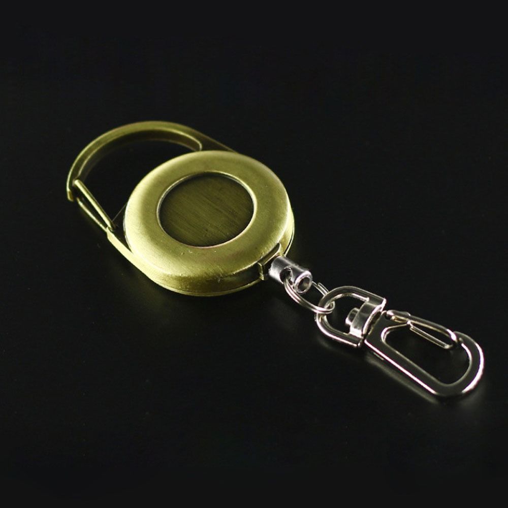 Key Ring Clips Anti-Lost Badge Holder Retractable Lanyards Pull Buckle Telescopic Pull Buckle