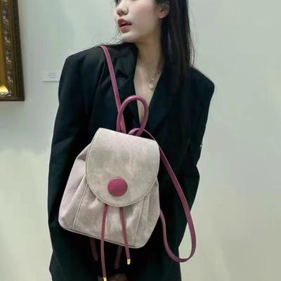 Denim rosa Rucksack für Damen 2025 neue Schultasche für Studenten große Kapazität hoher Sinn Reiserucksack Trend