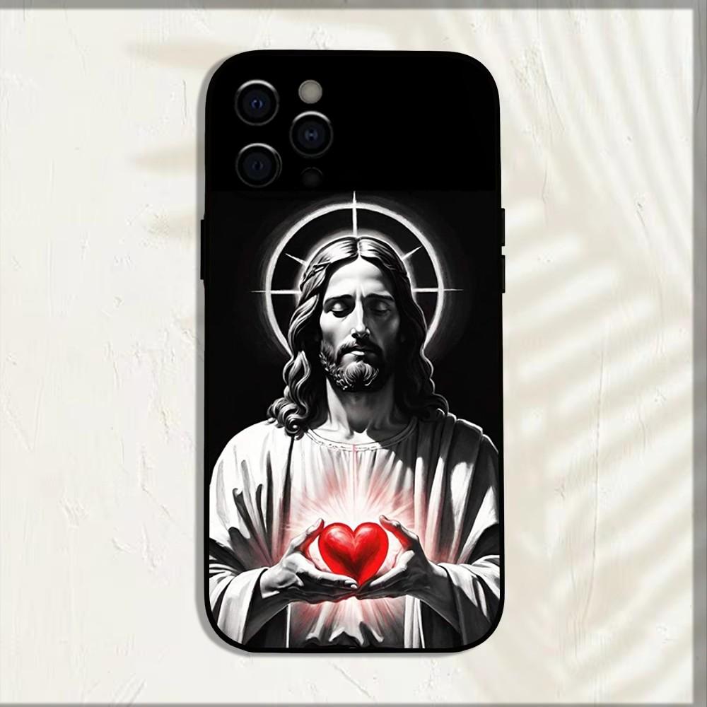 

San Judas Tadeo ART Phone Case For iPhone 15,14,13,12,11,Pro,X,XS,Max,XR,Plus,Mini Soft Black Cover iPhone11