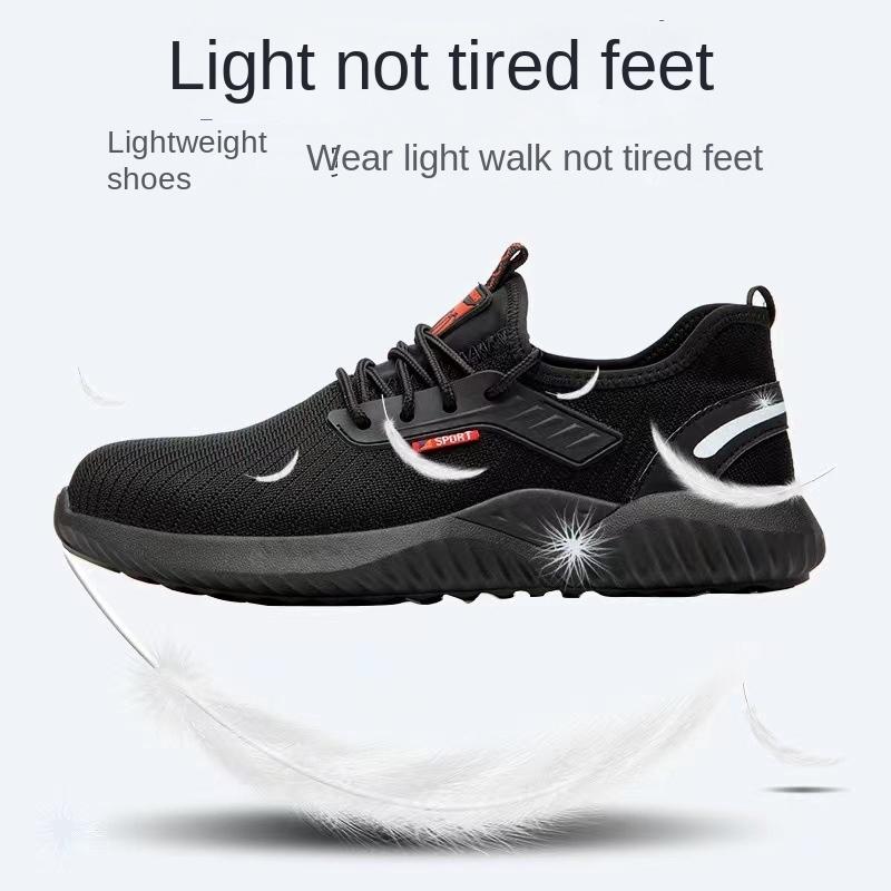 Labor Insurance Shoes Men's Protective Shoes Deodorant, Smash-proof and Puncture-proof Steel Baotou Safety Shoes